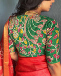 BL-217093 Green Cutwork Rblouse