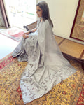 EE-V21368 Cutwork Tussar Sari