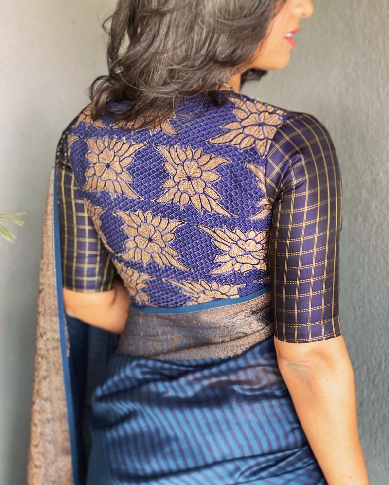 EE-V11845 Blue Banarsi