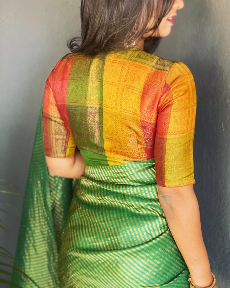 EE-V16171 Green Tussar Silk