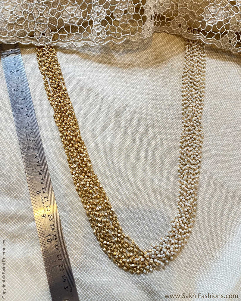 AJ-49026 Gold Pearl Mala