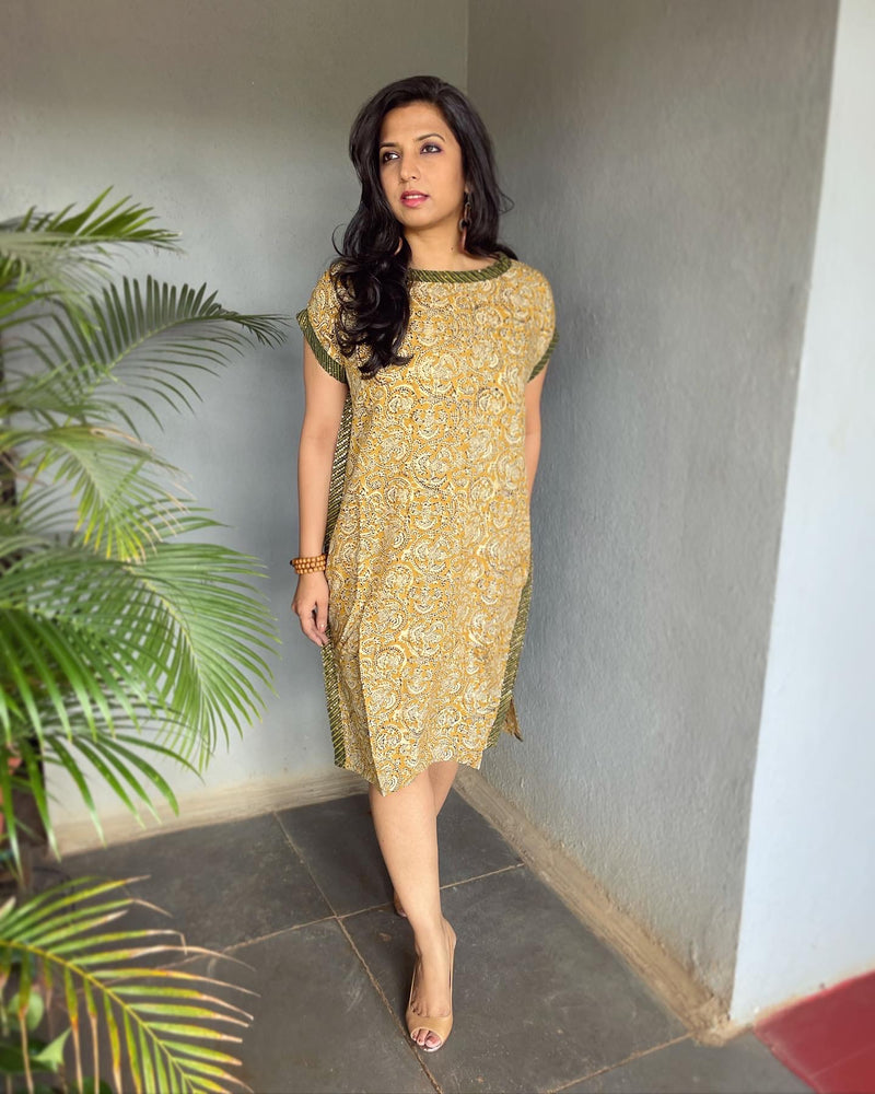 EE-V1120L Kalam Kaftan Dress