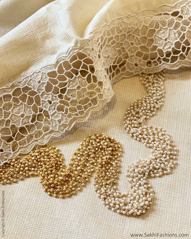 AJ-49026 Gold Pearl Mala