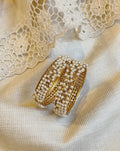 AJ-V15289 Pearl Ghunghuroo Bangle