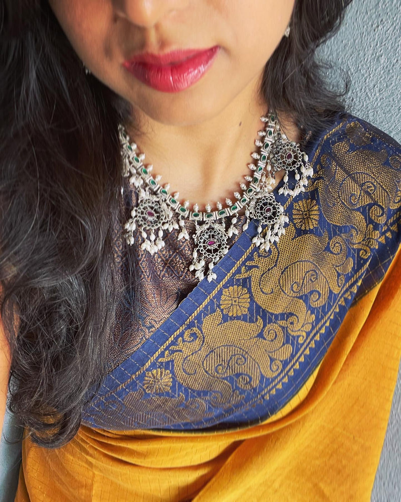 ASDS-57866 Reversible Silver Mala