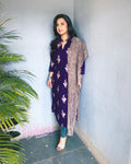 EE-V48106 Purple Velvet Salwar