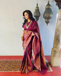 EE-V13412 Copper Kanchi saree
