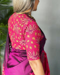 BL-V12791 Pink Cutwork Blouse