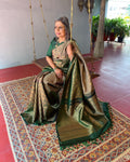 EE-V01158 Kanchi Green saree