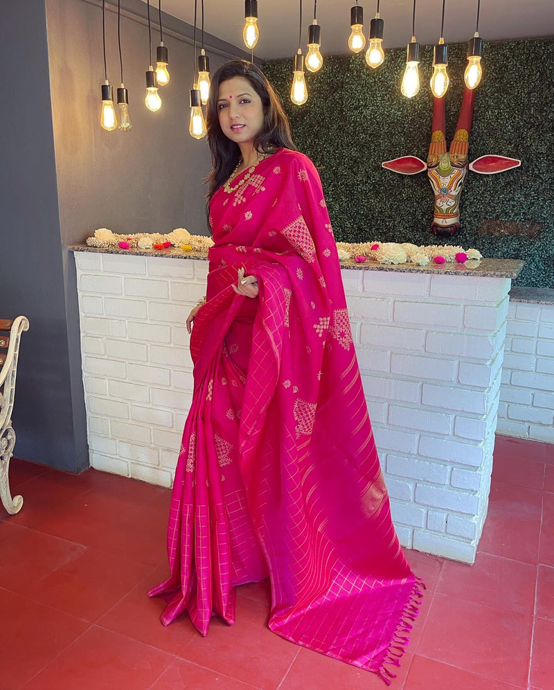 EE-V08653 Pink Kasuthi Kanchi