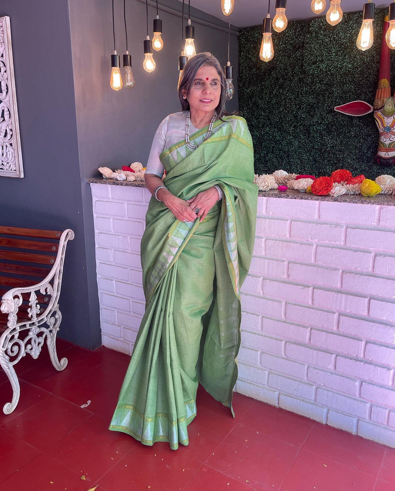 EE-V08575 Green Madurai Cotton
