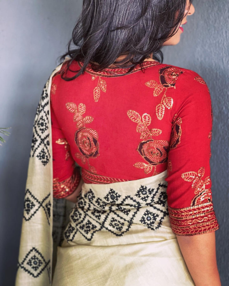 BL-V09851 Rust Rose Blouse