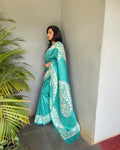 EE-V08130 Green Batik Sari