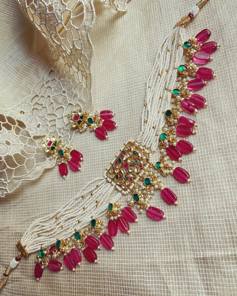 AJ-V17049 Pearl necklace set