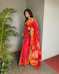 EE-V08599 Red Kanchi cotton