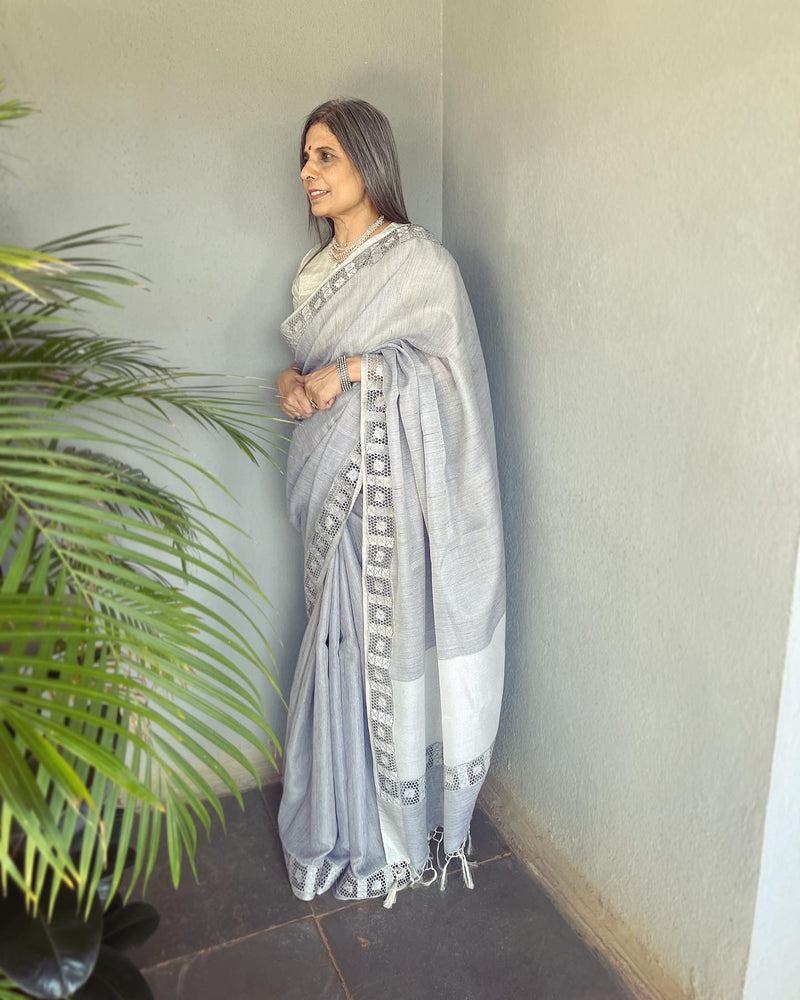 EE-V16916 Blue Banarsi CutWork