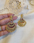 AJ-V15274 Chaadnbali Multi earring