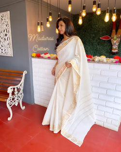 EE-V10348 Cream Madurai Cotton
