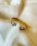 AS-V08435 Blue Silver Bangle