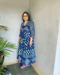 EE-V18954 Indigo Cotton Anarkali