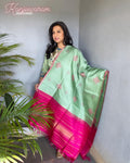 EE-V18095 Green Kanchi Dupatta
