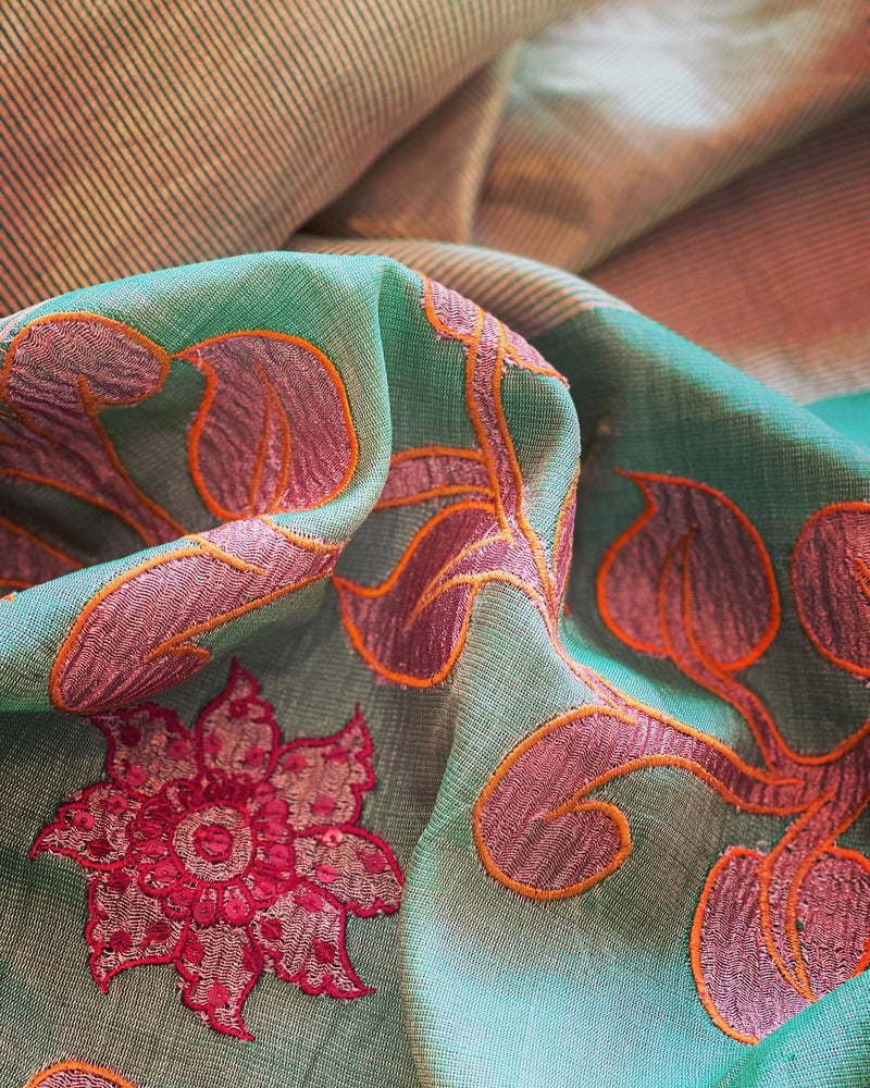 EE-V01366 Green Tissue Applique