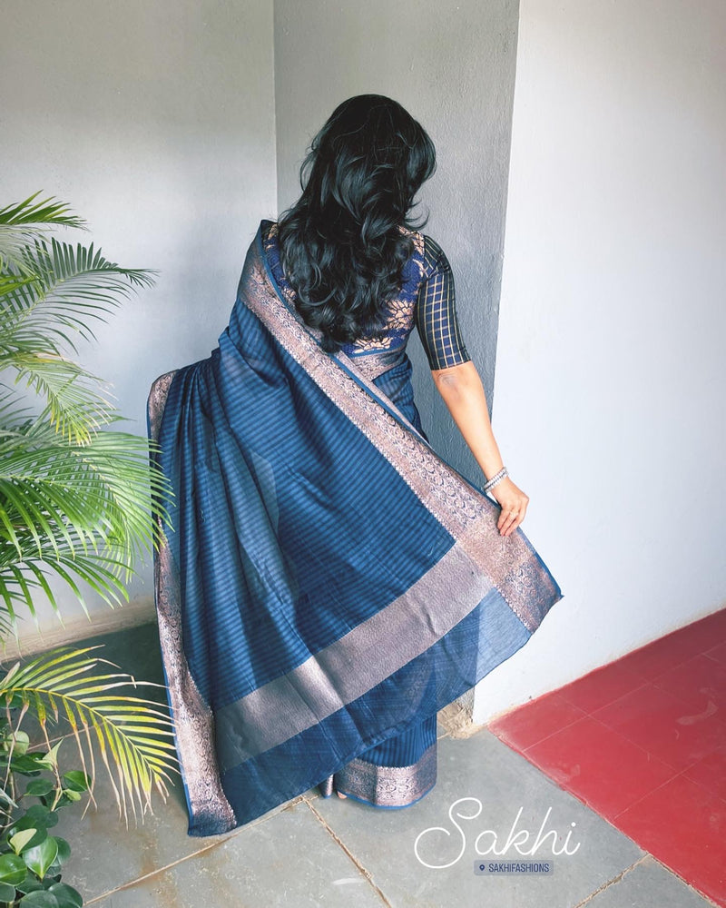 EE-V11845 Blue Banarsi