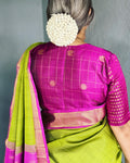 BL-V26241R Kanchi Collage Blouse
