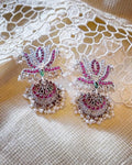 AS-V02768 Silver Jhumka Earring