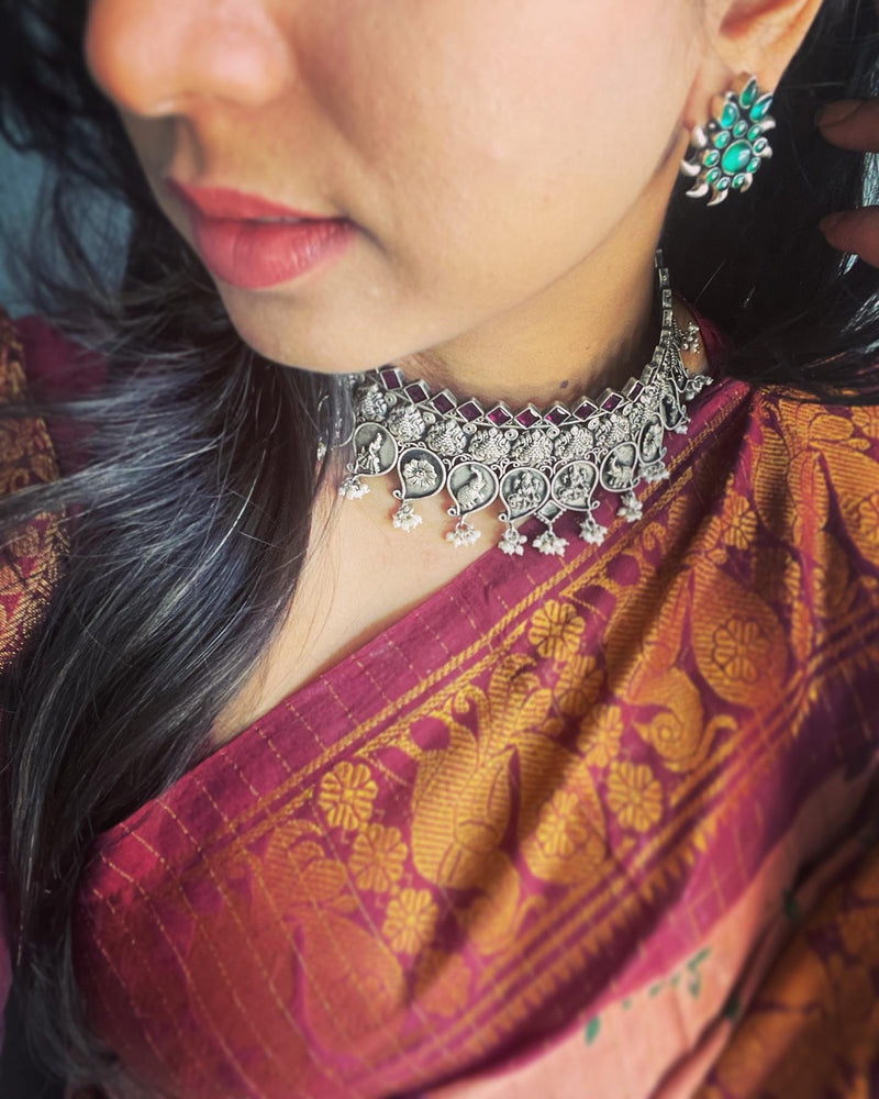 BL-F30621 Maroon Kanchi RBlouse