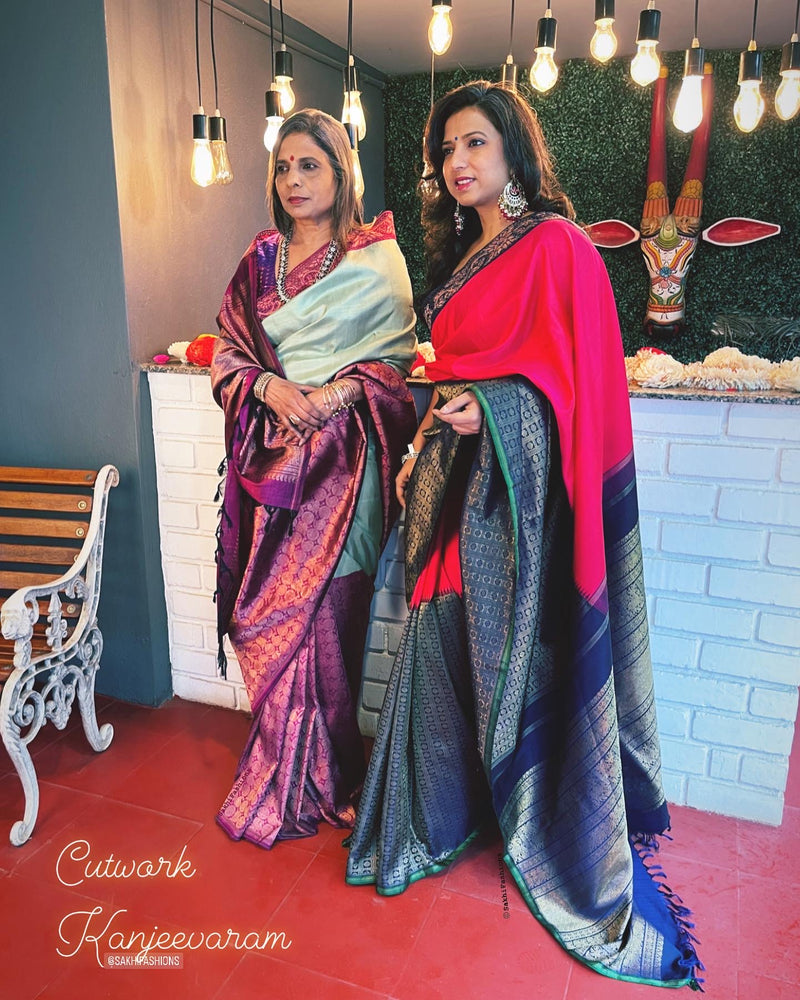 EE-V12282 Cutwork Kanchi Sari