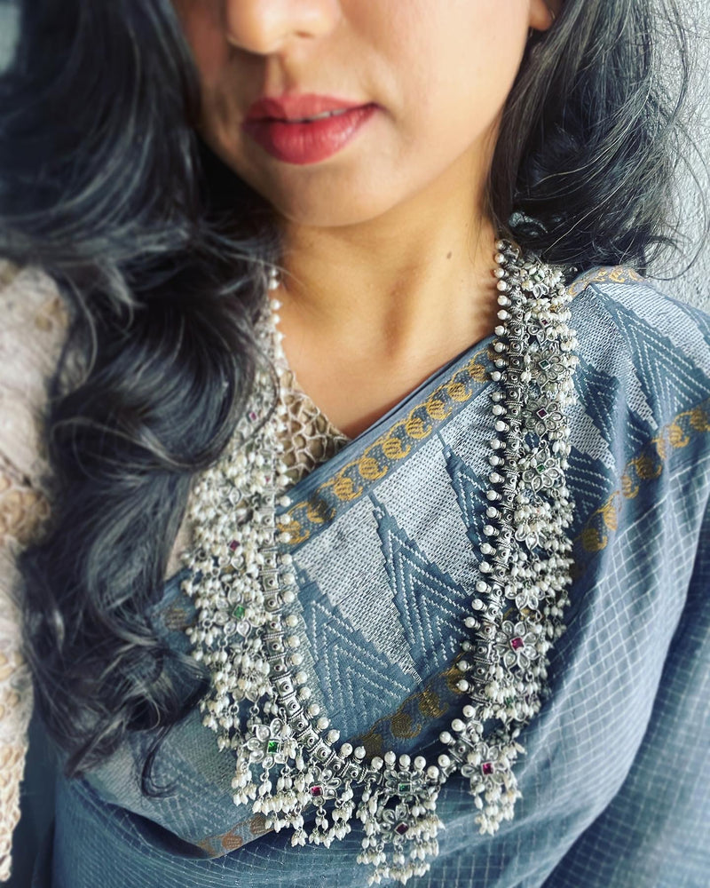 EE-V08574 Grey Madurai Cotton