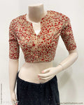 BL-R59001 Red Kalam RBlouse