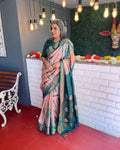 EE-V18178 Green Tiedye Tussar