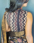 BL-V13085 Ajrak Cotton Blouse