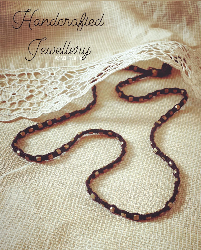 AJ-V03472 Black Brass Mala