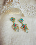 AS-V16666 Turquoise Fish Earring