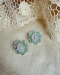AJ-V15297 Mint green stud Earring