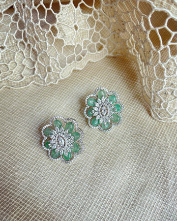 AJ-V15297 Mint green stud Earring