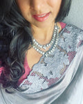 ASDS-58283 Silver Kundan Mala