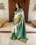 EE-V04621 Cream Gadwal Sari