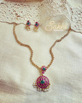 AJDS-22932G Necklace Earring set