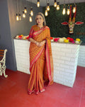 EE-V08594 Orange Kanchi cotton