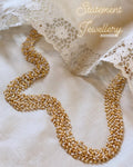 AJ-V08043 Gold Pearl Mala