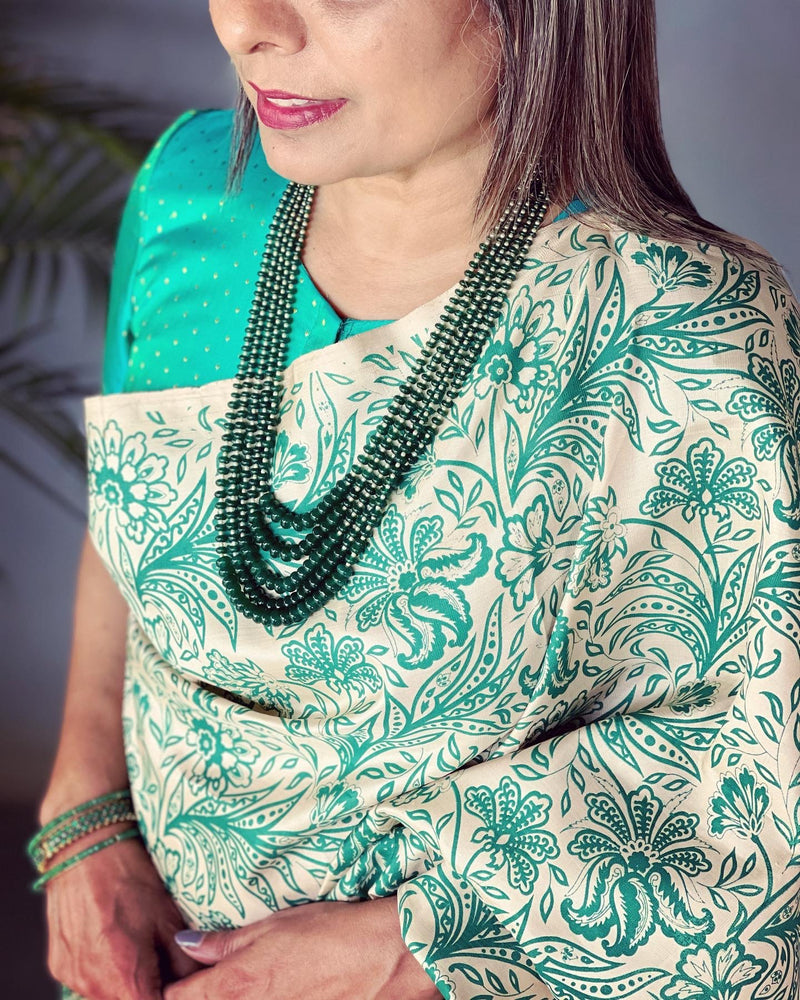 AJ-V221005 Pearl Green Bead Mala