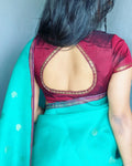 BL-V30922 Maroon Kanchi RBlouse