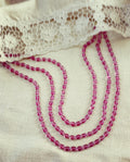 AJ-S56920 Deep Pink bead Mala