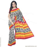 IMR-1106 - Black & Multi Blended Tussar Saree