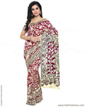IMR-20730 - Pink &  Pure Cotton Silk Saree