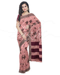 IMS-13031 - Peach &  Blended Tussar Saree